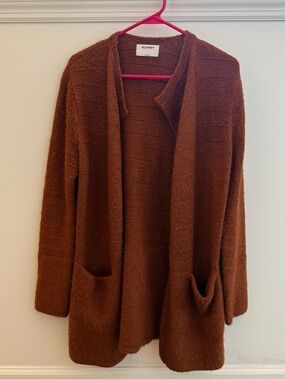 Old Navy Open-Front Chestnut Brown Cardigan